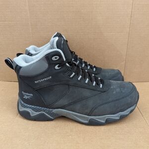 Reebok Beamer Mid Waterproof Comp Safety Toe Hiking Work Boots Mens Size 9